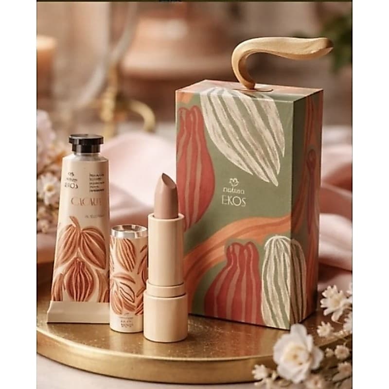 kit Hidratante para as mãos 40g e balm labial 3,5g - Ekos Cacau