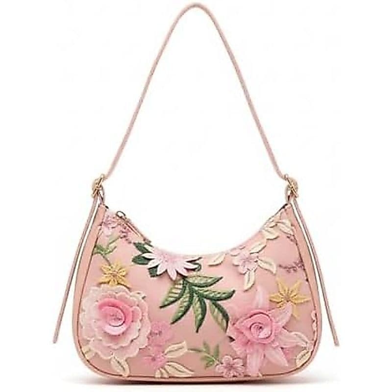 Lindas Bolsas De Noite Com Flores De Lantejoulas Para Mulheres , Mão De Palha Brilhante , Presentes Bolsa De Praia Boho