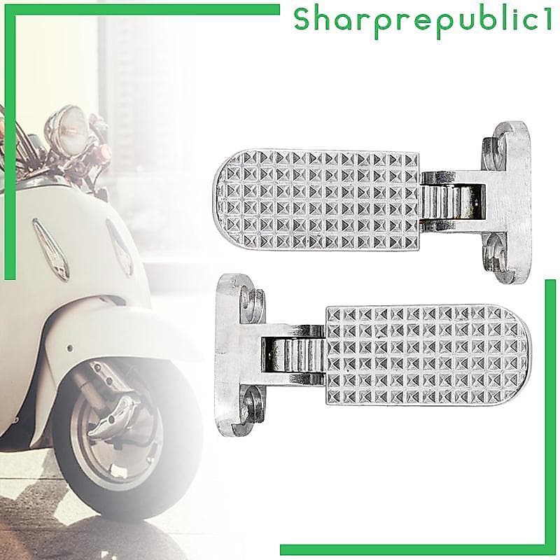 [Sharprepublic1] 2 Pedais Traseiros De Bicicleta Elétrica De Scooter Dobráveis Para
