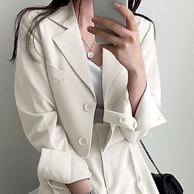 Blazer curto para meninas, tamanho grande, nicho, temperamento, Casual, Top