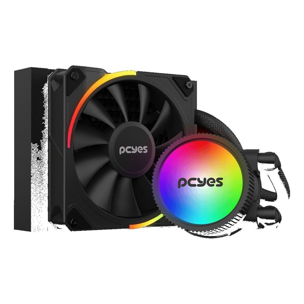Water Cooler 120mm ARGB TDP 200W PCYes Sangue Frio 3 Black Vulcan ARGBSF3120BR Intel AMD AM5 AM4 LGA 1700