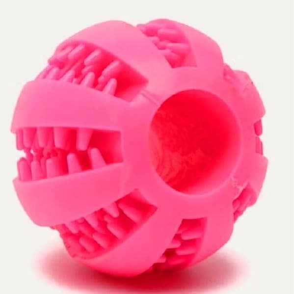Pet Mordedor Bola Multifuncional Escova Mordedor Porta Petisco Pet Ball Boa Qualidade 7CM