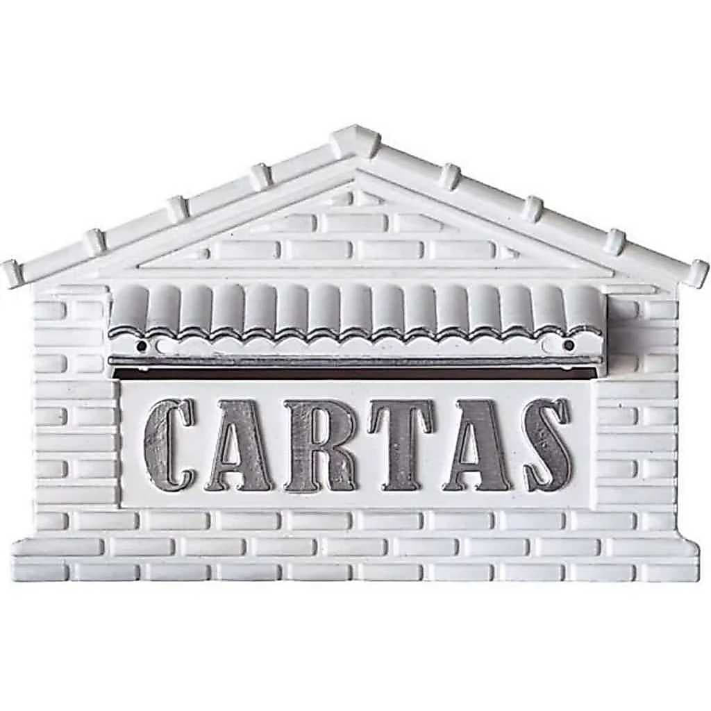 Caixa de Correio Cartas N.4 PVC Embutir Portão Grade Muro Reforçada