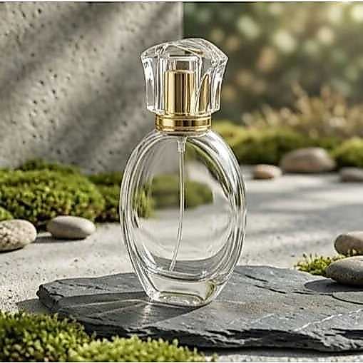 Vidro 50ml Perfume C/ Válvula Spray Modelo R.2918 Luxo