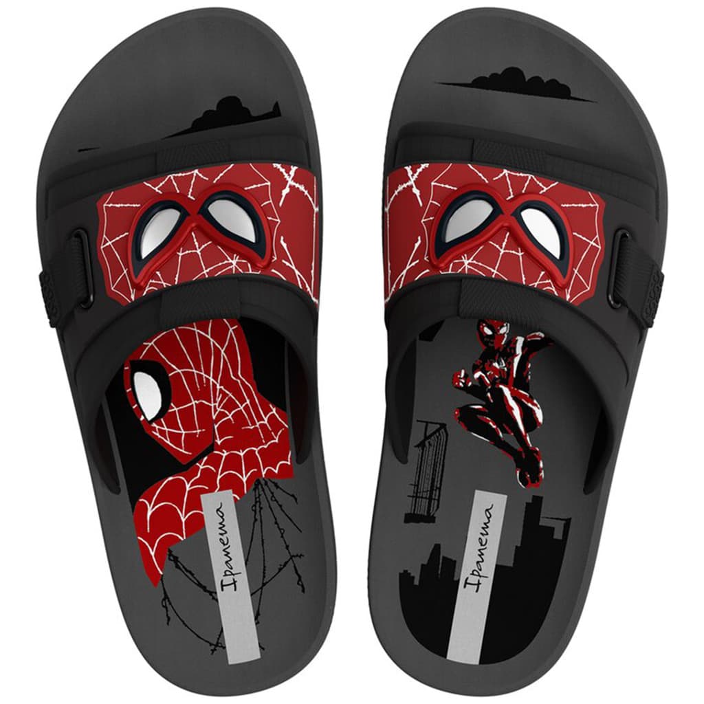 Chinelo infantil Slide Ipanema Marvel Homem-Aranha