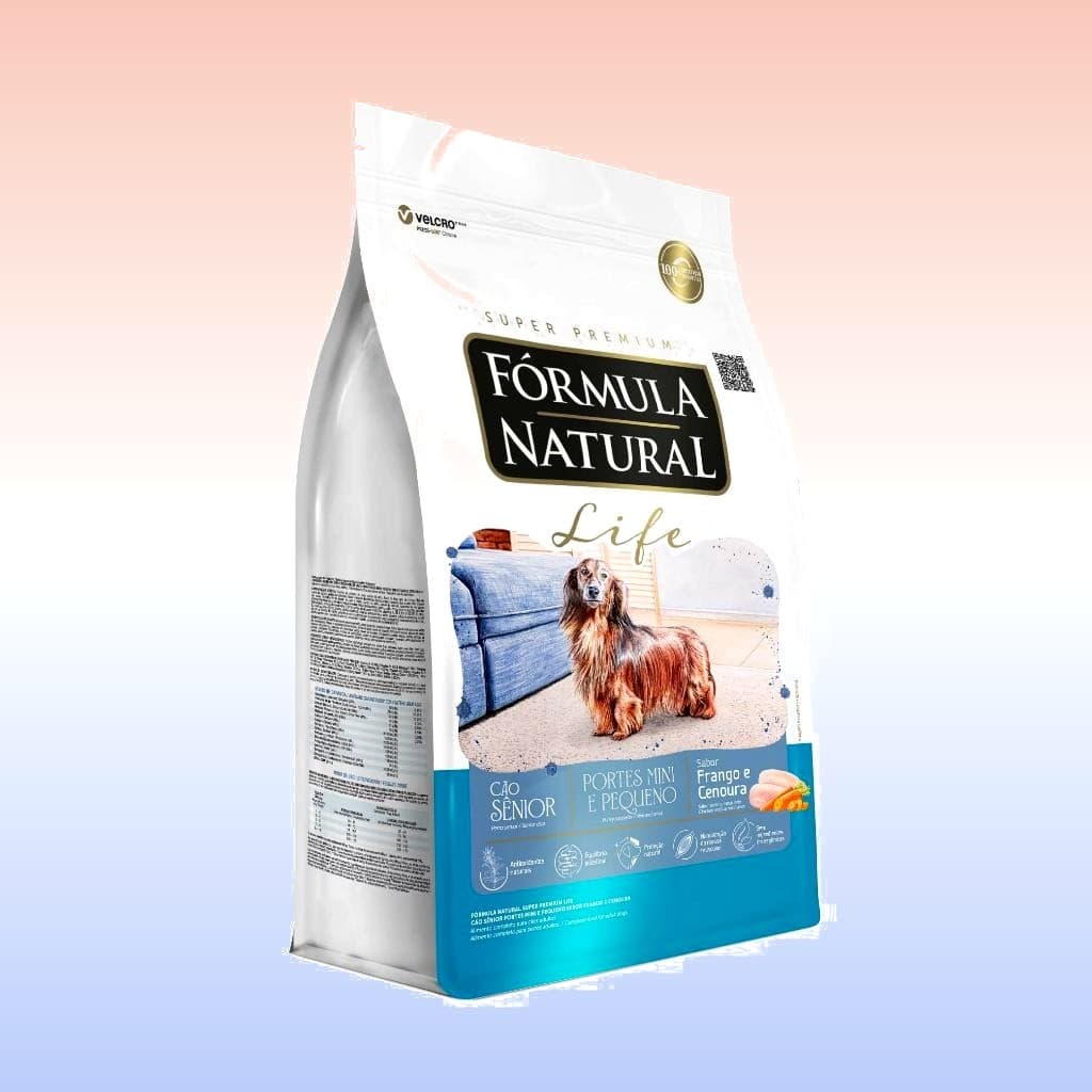 Ração Seca Fórmula Natural Life Cães Sênior Porte Mini e Pequeno 10,1 KG Adimax
