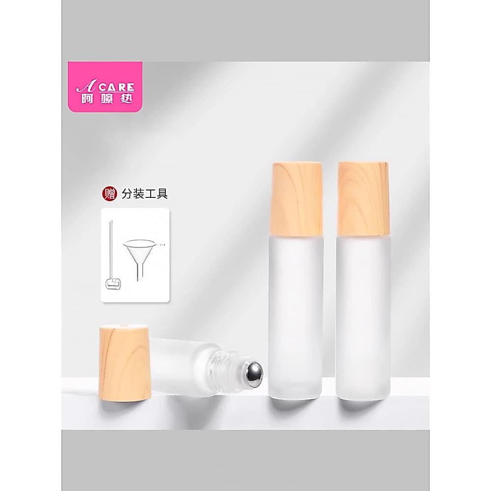Sub-engarrafamento/rollerball B1pq801-garrafa de Perfume de bambu vazia garrafa de óleo essencial portátil rolle