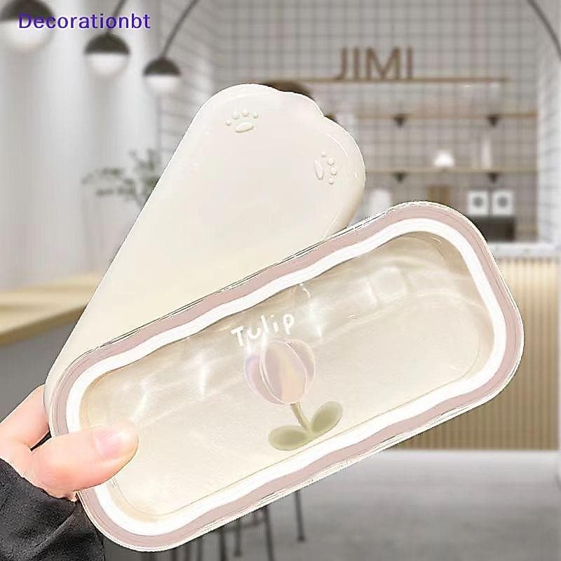 Decorationbt Kawaii Flor Transparente Óculos Caso De Sol Caixa De Armazenamento Protetor Presentes Para Meninas Novo