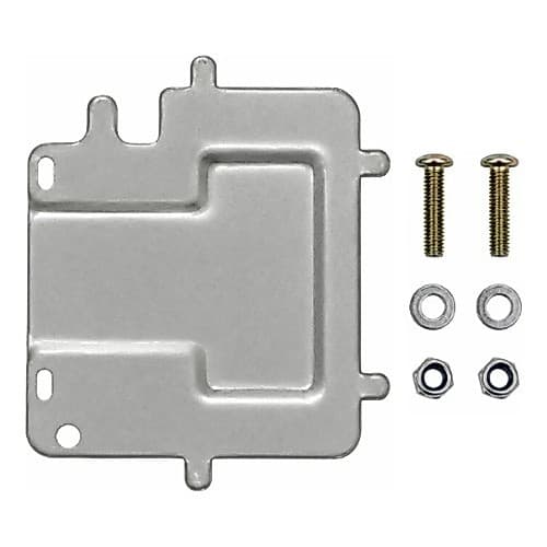 Moldura Suporte De Placa Moto Modelo Novo Mercosul Universal Metal Prata