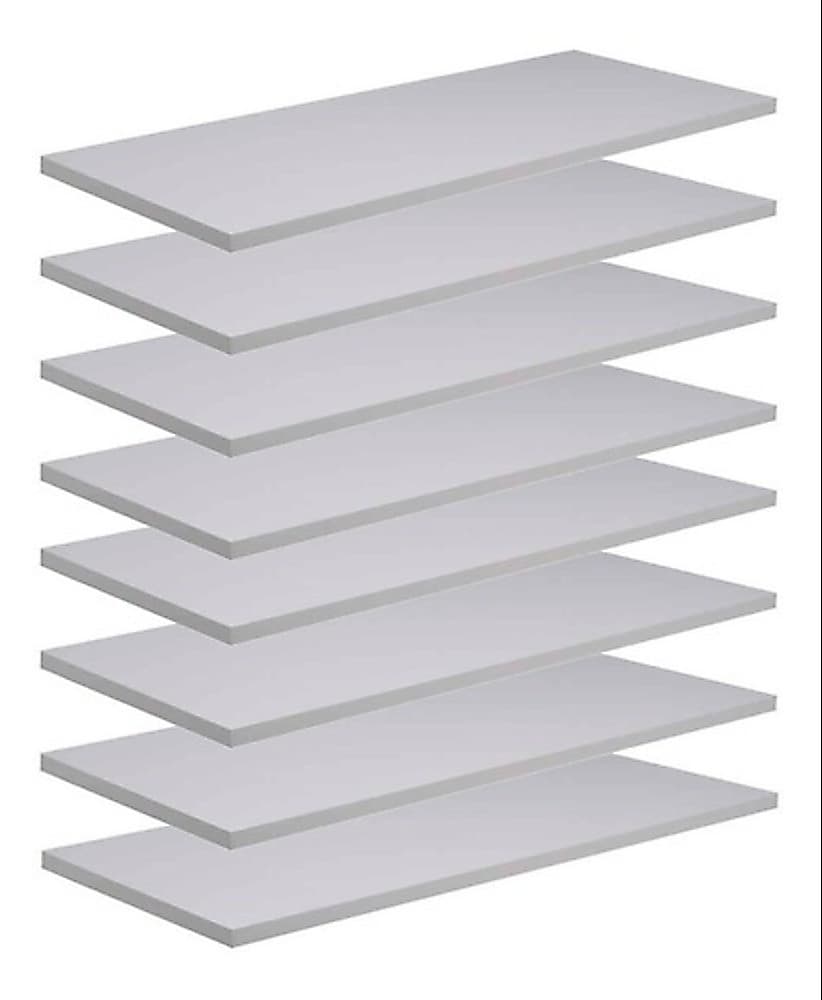 Kit 10 Prateleiras 60x15 MDF Branco com Suporte Flutuante Invisível