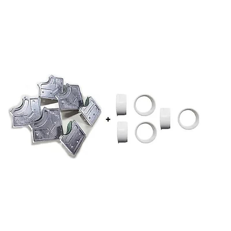 01 Jogo Caçapas Plásticas 50mm + 01 Jogo De Caçapas Aluminio bilhar snooker sinuca bola