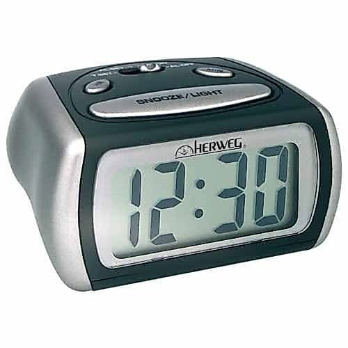 Relógio Despertador Digital Herweg 2916 034 Preto