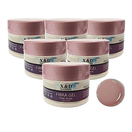 Fibra Gel X&D 15ml Unhas Fiber Construção Alongamento Extensção de unhas Decoração Manicure Profissional