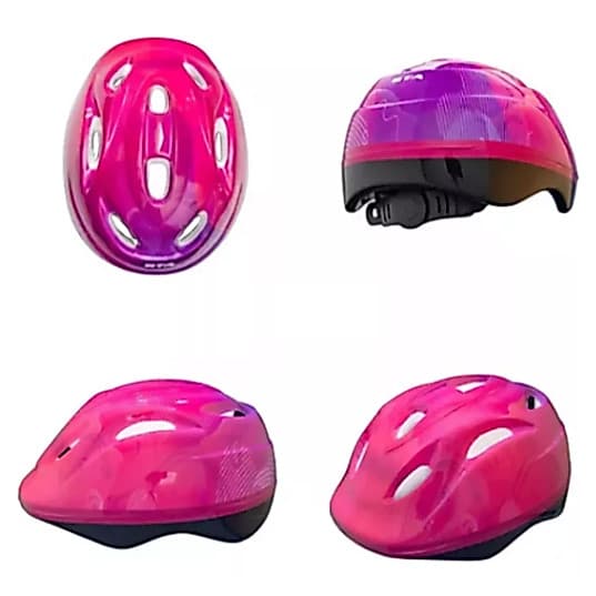 Capacete Infantil Rosa Pink Gta para Bicicleta Criança 3 A 10 Anos Skate Patinete Hoverboard Bike Patins