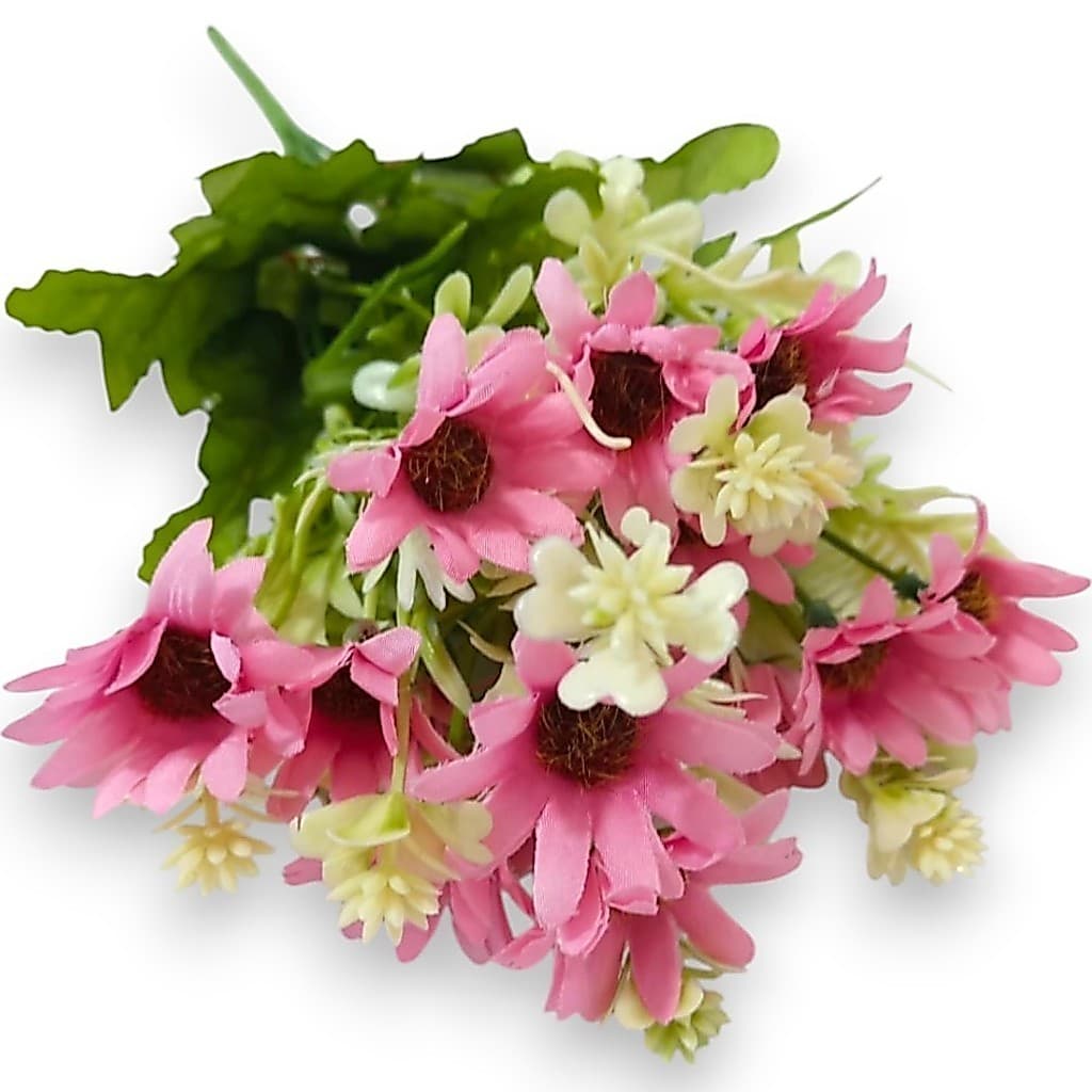 Buquê de Margarida Flores Plantas Artificiais Jardinagem Decorativa - A7352