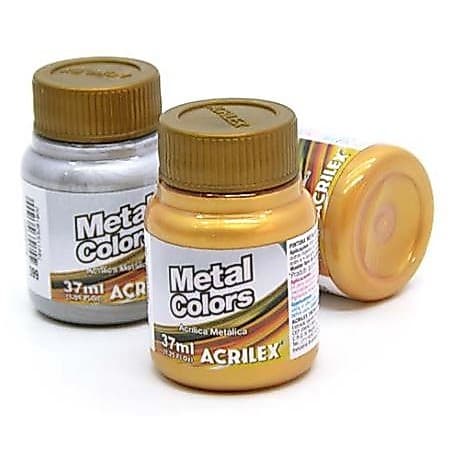 tinta metal colors acrilex de 37mL
