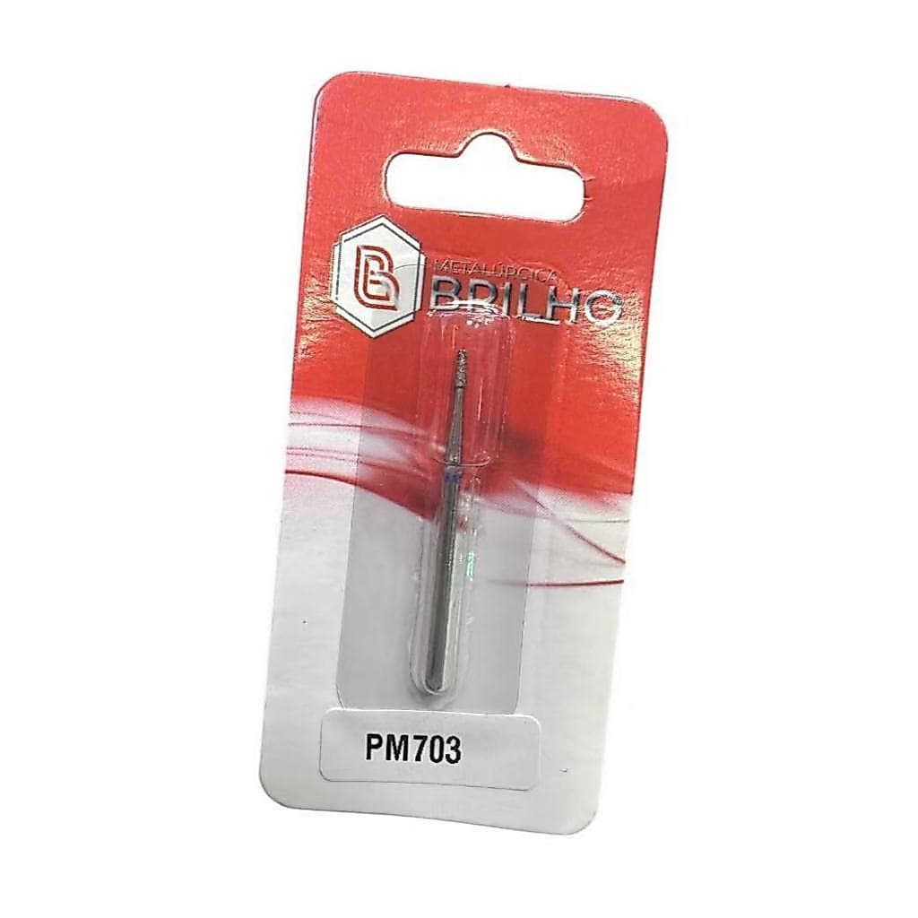 Broca de ponta conica topo plano diamantada  PM703/PM705/PM707/PM708/PM710/PM715/PM716/PM717 (metalurgica Brilho)