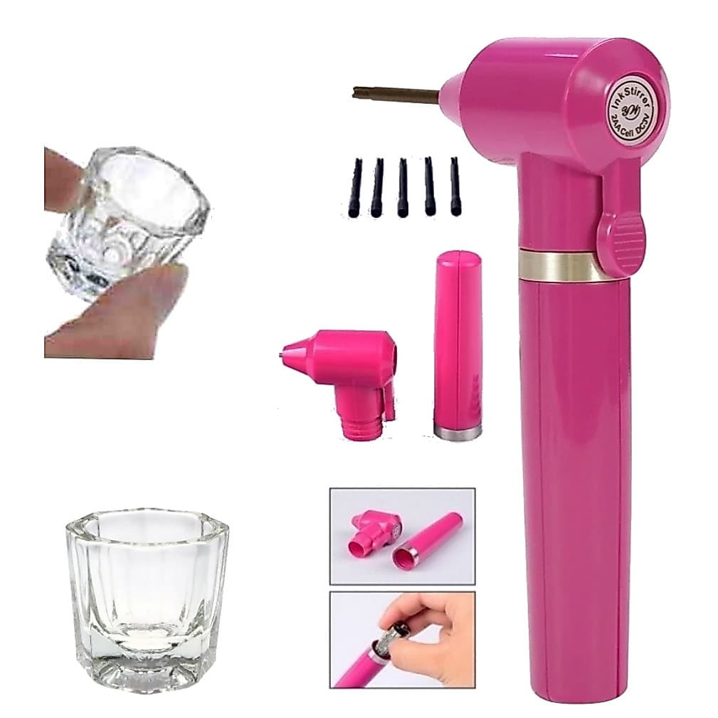 Kit Sobrancelha Mixer Misturador De Henna Palito Dosador Dappen Vidro Profissional
