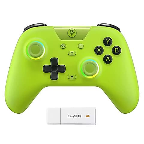 RGB EasySMX X05 Controle Sem Fio Gamepad Bluetooth Hall effect Compatível com PC/Celular/Switch/ Steam