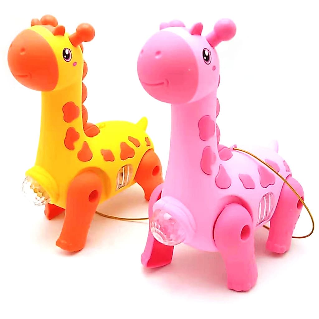 Girafa Elétrica Musical com Luzes Coloridas Brinquedo Educativo