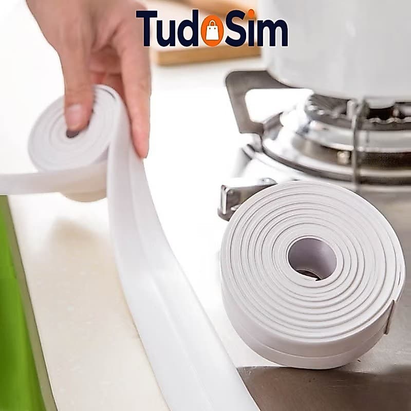 KIT 1-4 Fita De Vedação Impermeável Fita Selante De PVC À Prova D 'Água Para Cozinha / Banheiro / Banheira