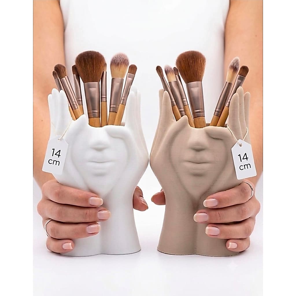 Porta Pincel De Maquiagem Rosto Organizador De Mesa Penteadeira Porta Lápis Decorativo Multiuso