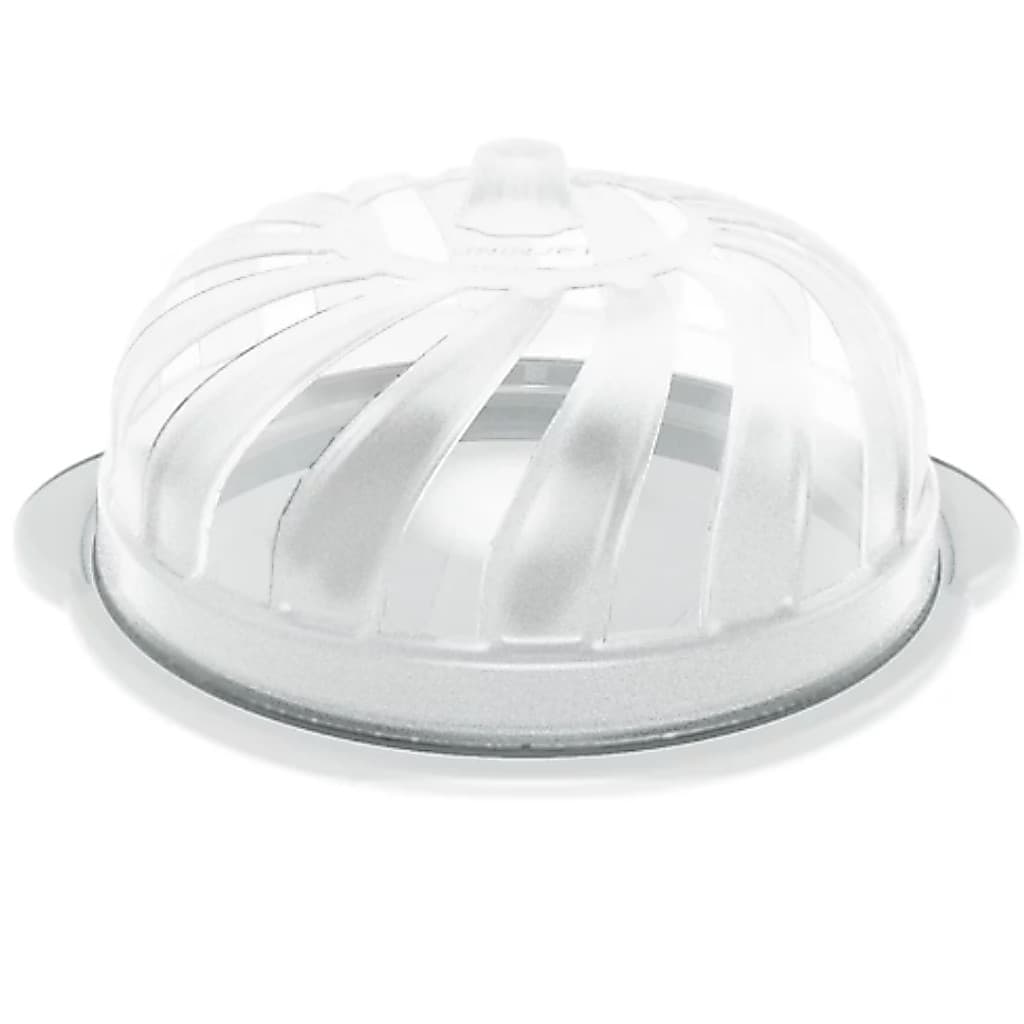 Boleira Sem Pé Cúpula Plástico Porta Bolo Torta Borda Alta