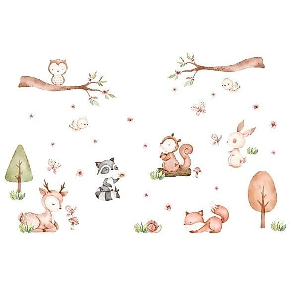 Adesivos Grandes De Parede Bosque Encantado