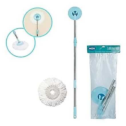 Kit Cabo Mop Limpeza Prática e refil  de 16 cm MOR