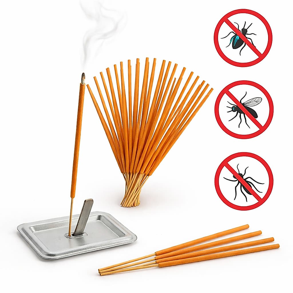 Kit Incenso Repelente Mata Mosquito Moscas Fragancia Osmanthus