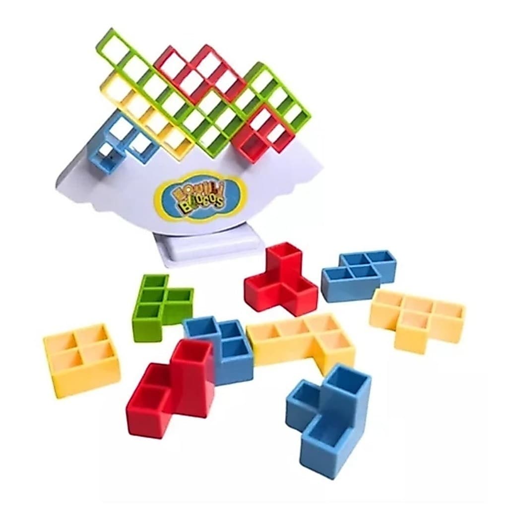 Brinquedo Infantil Jogo Educativo Equilibrista Tetris Encaixe