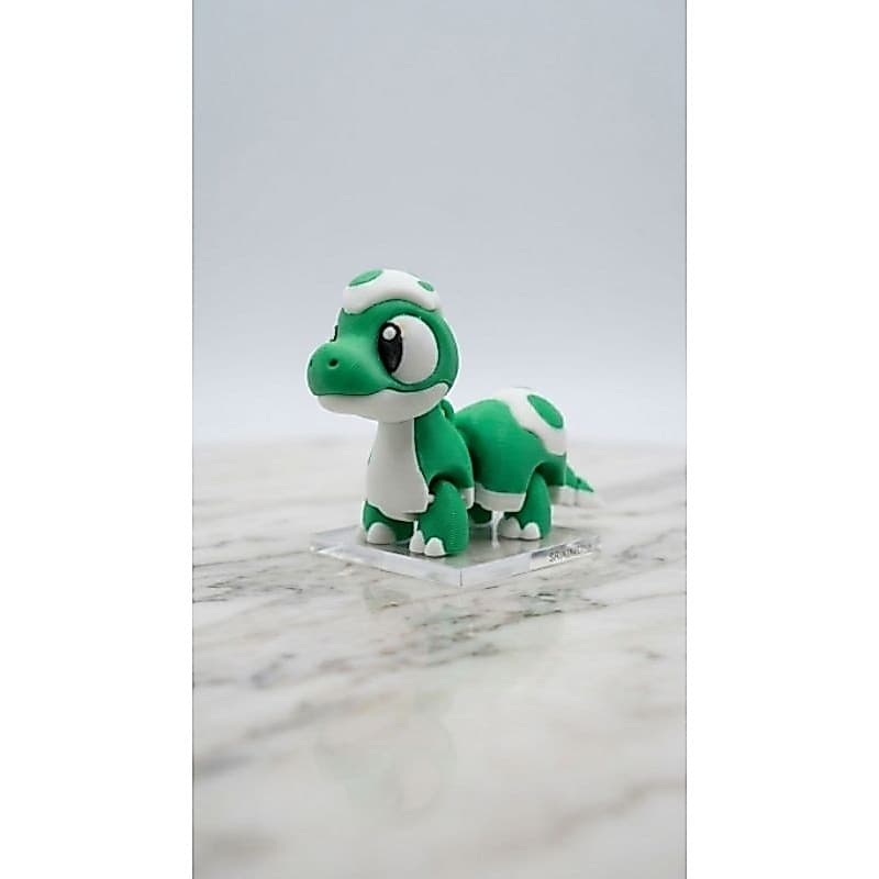 Dinossauro Articulado sensorial cabeça de ovo chaveiro 12cm - Brinquedo Decorativo