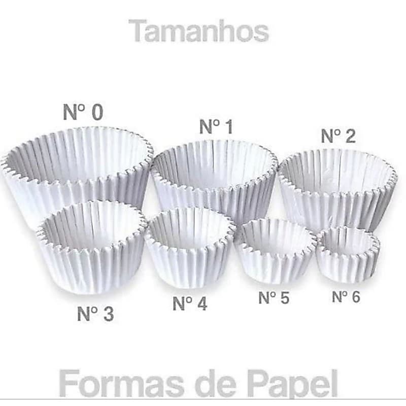 Forma de Papel N.6 Branco Com 1.000 Unidades