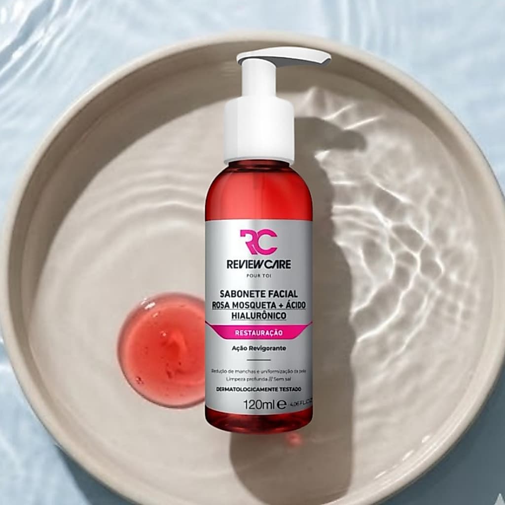 Sabonete Facial Rosa Mosqueta + Ácido Hialurônico 120ML Review Care