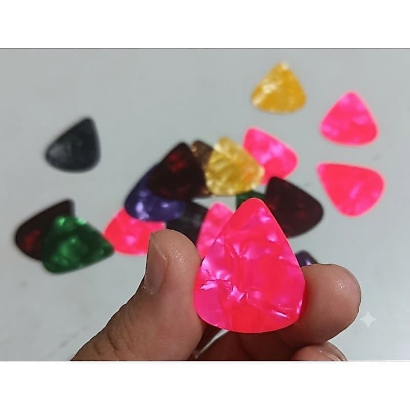 Kit 5 Palhetas Para Violão, Ukulele, Guitarra, Baixo, música