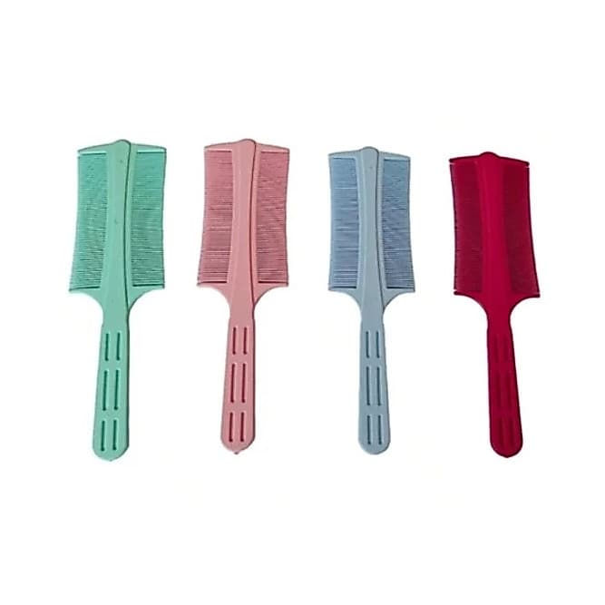 Kit Pente Fino com Cabo Remove Piolho Caspa Higien  4 Unidades