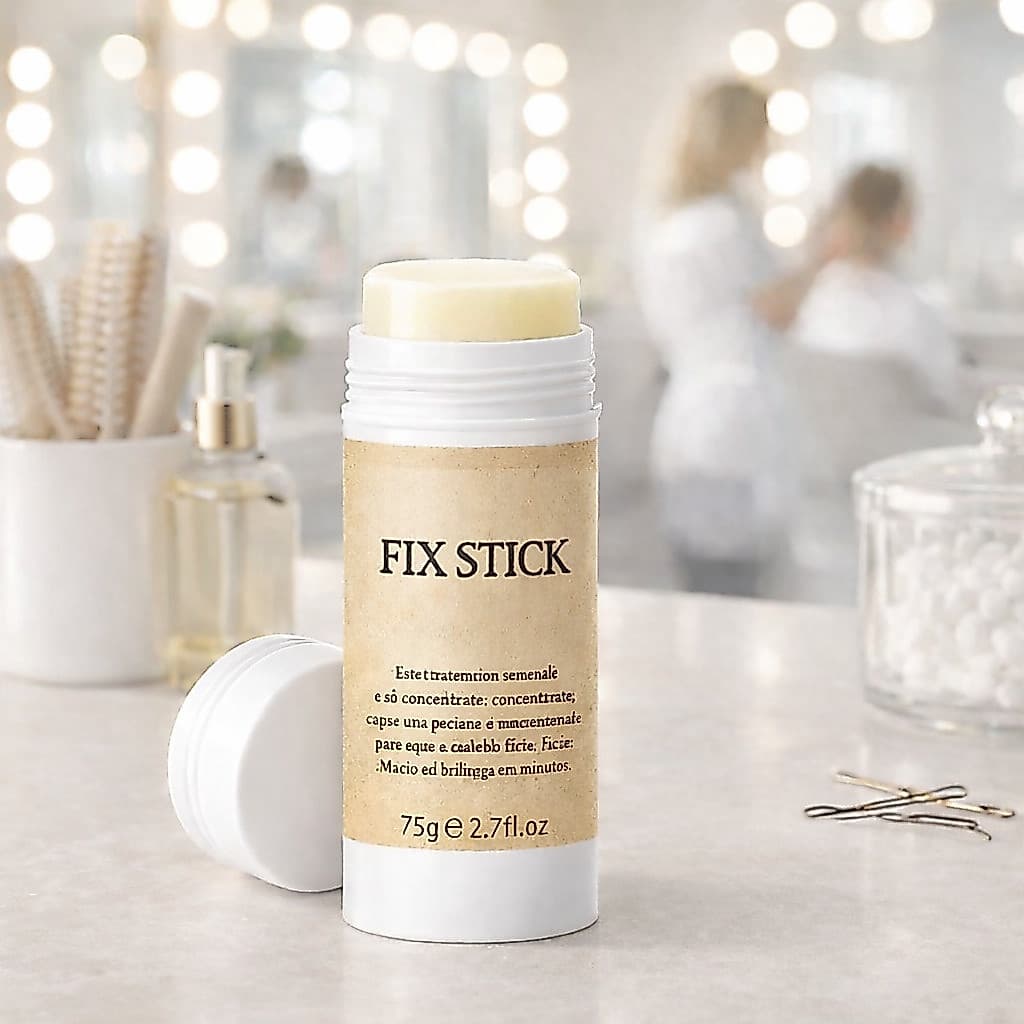 Bastão Cera Wax Stick Pomada Modeladora Antifrizz 75g Alinhamento Capilar Controle de Frizz e Baby Hair
