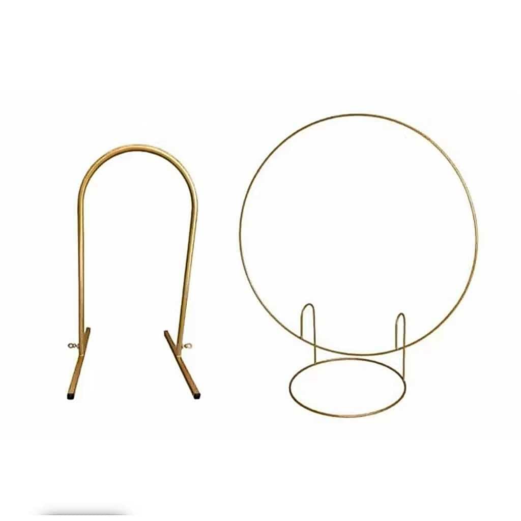 Kit Mini Arco Redondo + Mini Arco Romano em aço