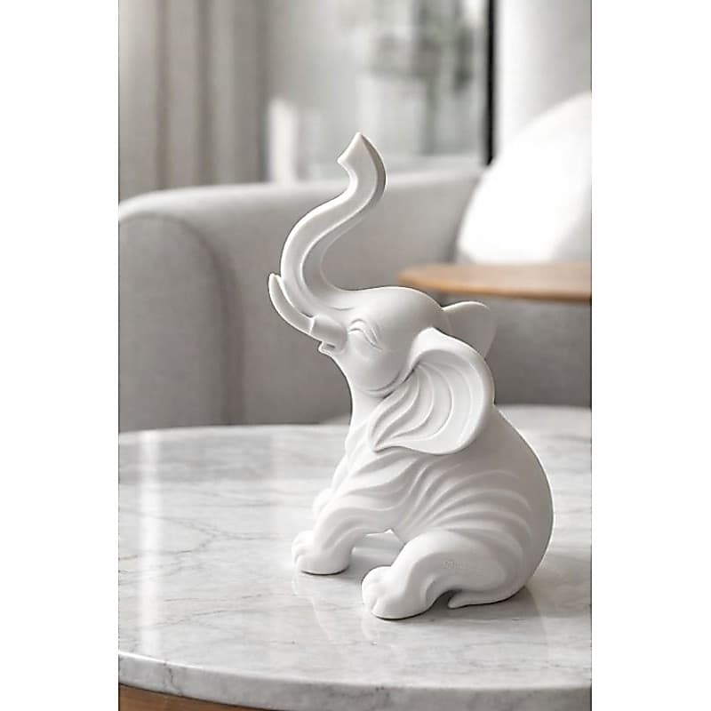 Elefante Decorativo Minimalista em 3D Elefante da Sorte