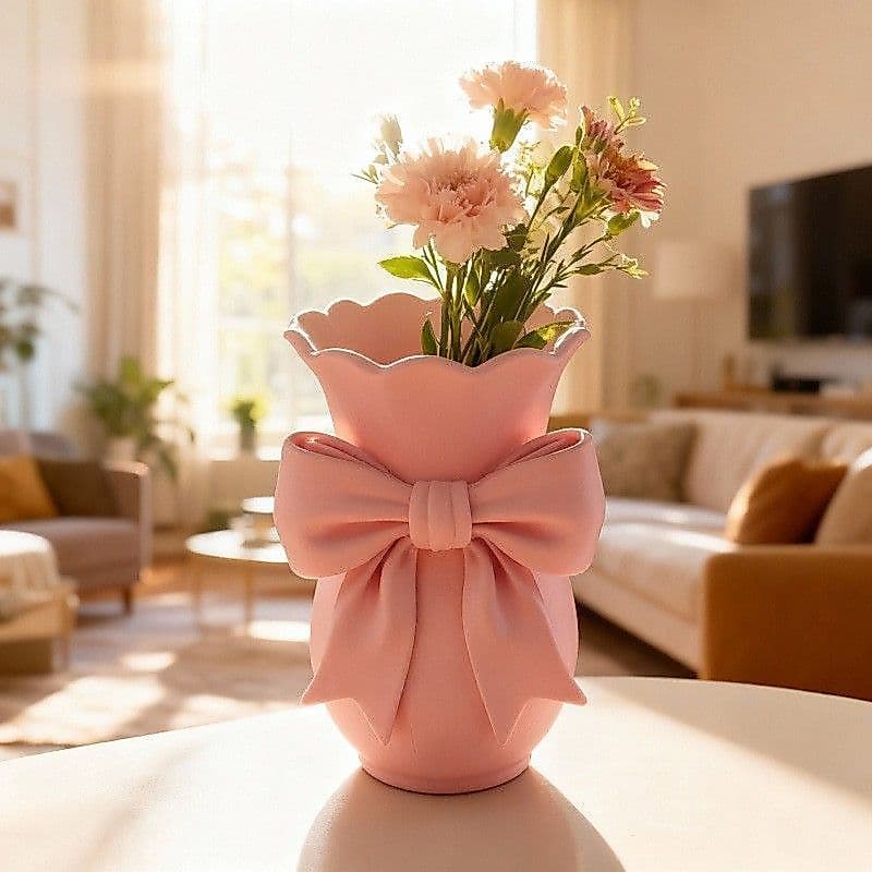 Instantâneo de cabelo / Vaso cor-de-rosa / Refined florais / Decoração de mesa