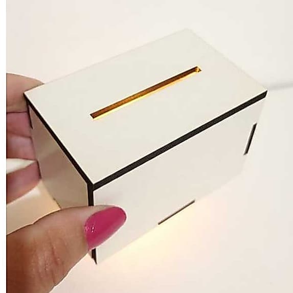 Base de MDF LED a Bateria para Luminárias de Acrilico Gravado a Laser Abajur de Mesa Luminárias 3D