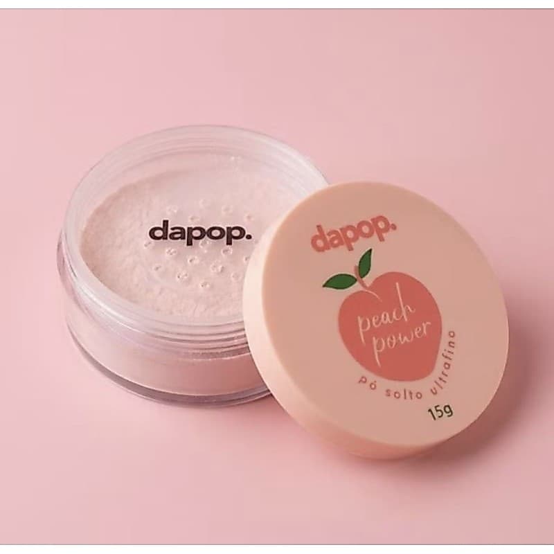 Pó Compacto Facial Dapop Peach Cor Pêssego Efeito Matte Acabamento Natural DP2291