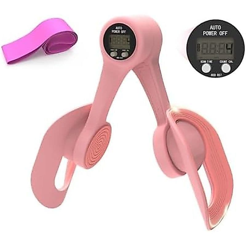 Treinador De Coxa , 360 ° Muscular Ajustável Do Assoalho Pélvico Com Display LED , Exercitador Interno Da Faixa De Resis