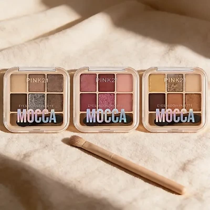 Paleta de Sombras Pink 21 Mocca – 3 Variações