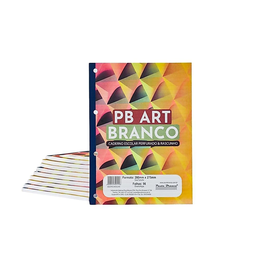 Bloco Folhas Para Fichário Caderno 96 Folhas Brancas Sem Pauta Perfuradas Estudos Desenho e Anotações