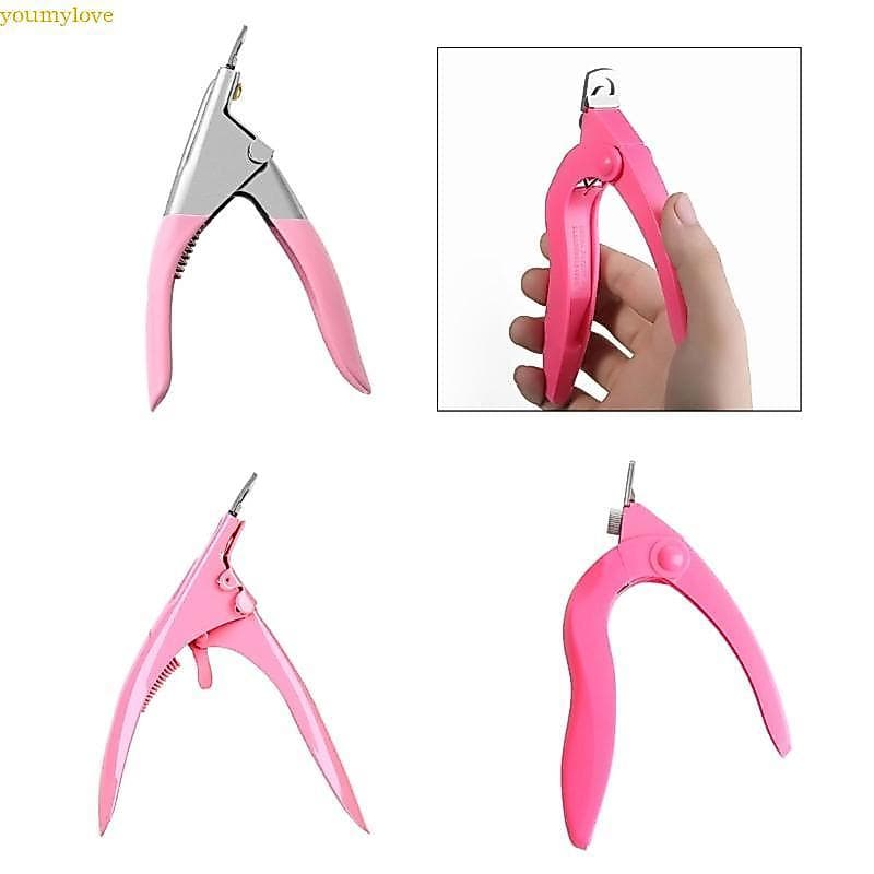 youmylove Cortador Unhas, Ponta Unha Aço Inoxidável, Aparador Falsas Artificiais Para Manicure Ar