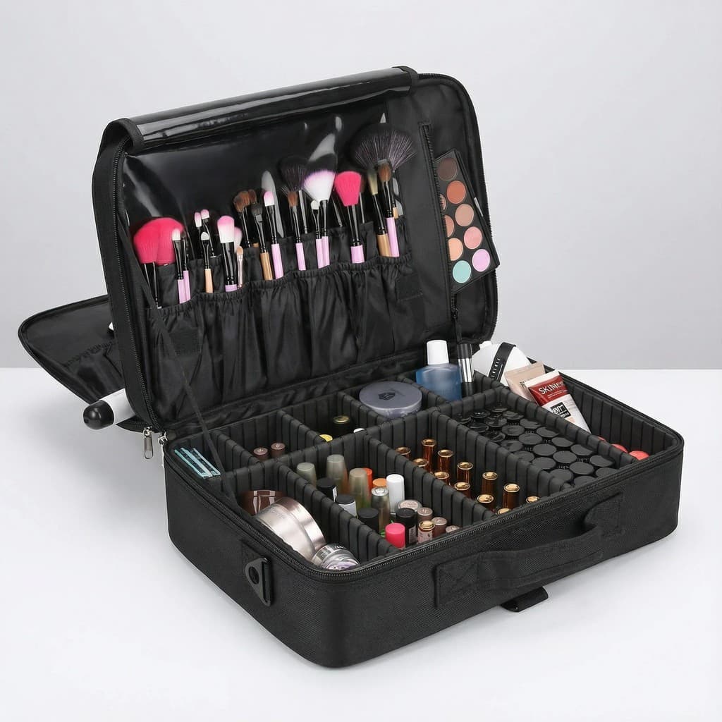 Maleta Maquiagem Mochila Maquiador Manicure Viagem Profissional