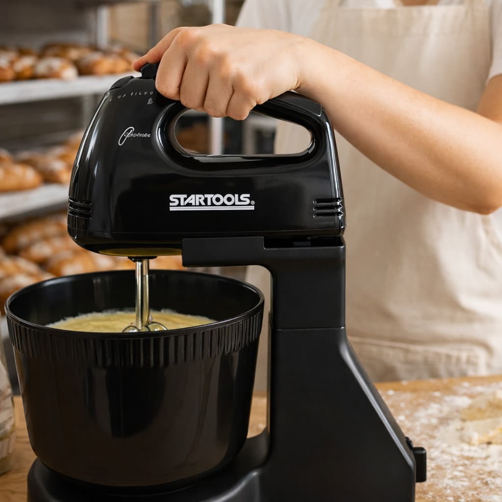 Batedeira Elétrica 2L Preta com Tigela 127V 220V Ideal para Bolos e Massas 🧁 Confeiteiras iniciantes