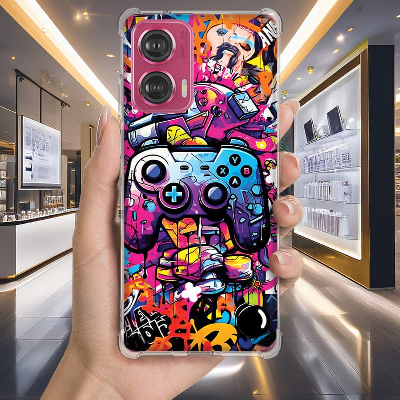 Capa Capinha MOTO G34 G32 G31 G24 G23 G22 G7 POWER PLUS PLAY G6 E40 E7 Anti-impacto Personalizada gamer CONTROLE (3253)