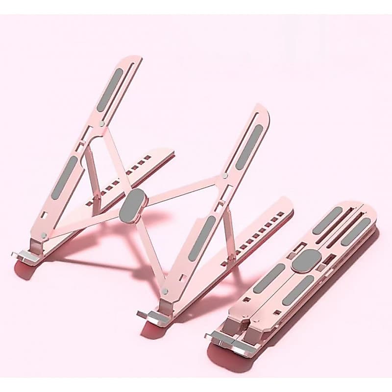 Suporte para Laptop/Notebook/Tablet OMurga em Alumínio, Ajustável, Dobrável, Portátil, Estável, Suporta Carga, Adequado